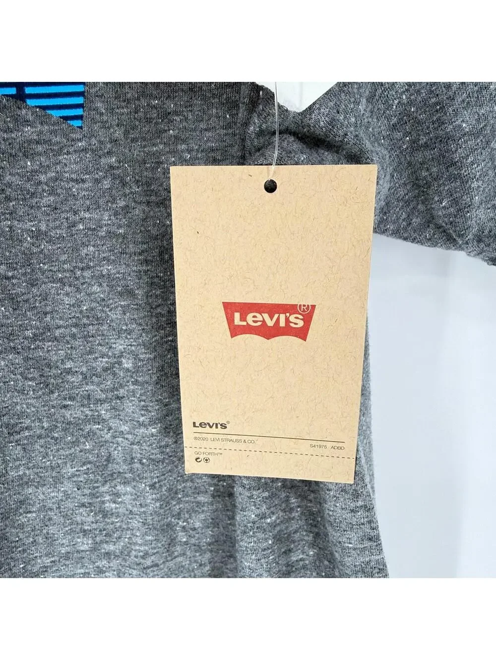 Levi’s Palm Tree Logo Graphic T-Shirt Gray Men’s Medium Casual Summer Tee NWT